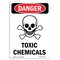 Signmission Safety Sign, OSHA Danger, 10" Height, Toxic Chemicals, Portrait OS-DS-D-710-V-1591 - alternate 1